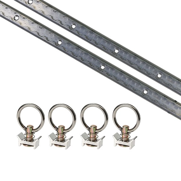Us Cargo Control 6 Piece 4' L Track Tie Down System- Aluminum APK6AL - main